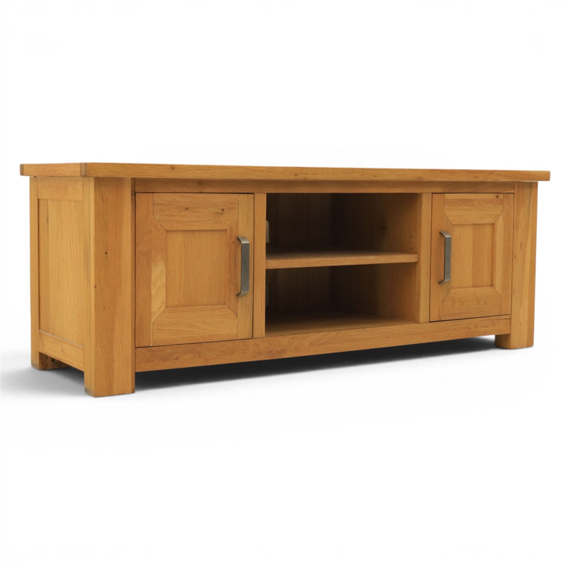 Contemporary oak media or television unit