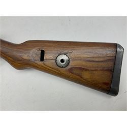 FIREARMS CERTIFICATE REQUIRED - BLANK FIRING Mauser 792 by 57 Mod.98 bolt action rifle marked BYF 41, re-proofed for .308 Winchester blank firing, with 61cm (24