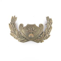 Belgium shako plate, circa 1880, L11cm