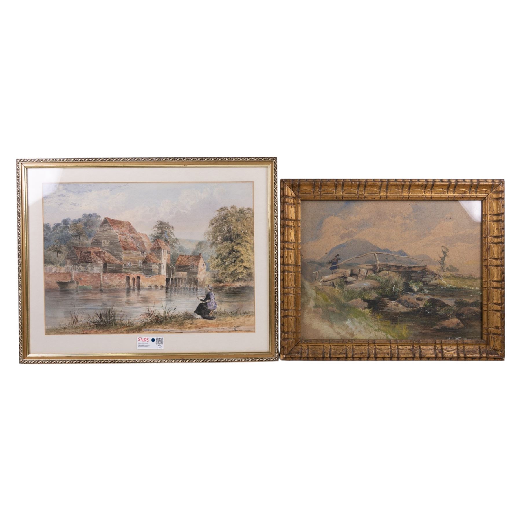 Collection of five 19th and early 20th century watercolours, variously signed, max 36cm x 50cm (6)