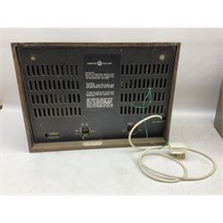 1950s Pye Type PE80 Cambridge International radio, W58cm H43cm D27cm, together with 1952 Pye Type P45 valve radio and 1940s Pye Type 15A radio (3)