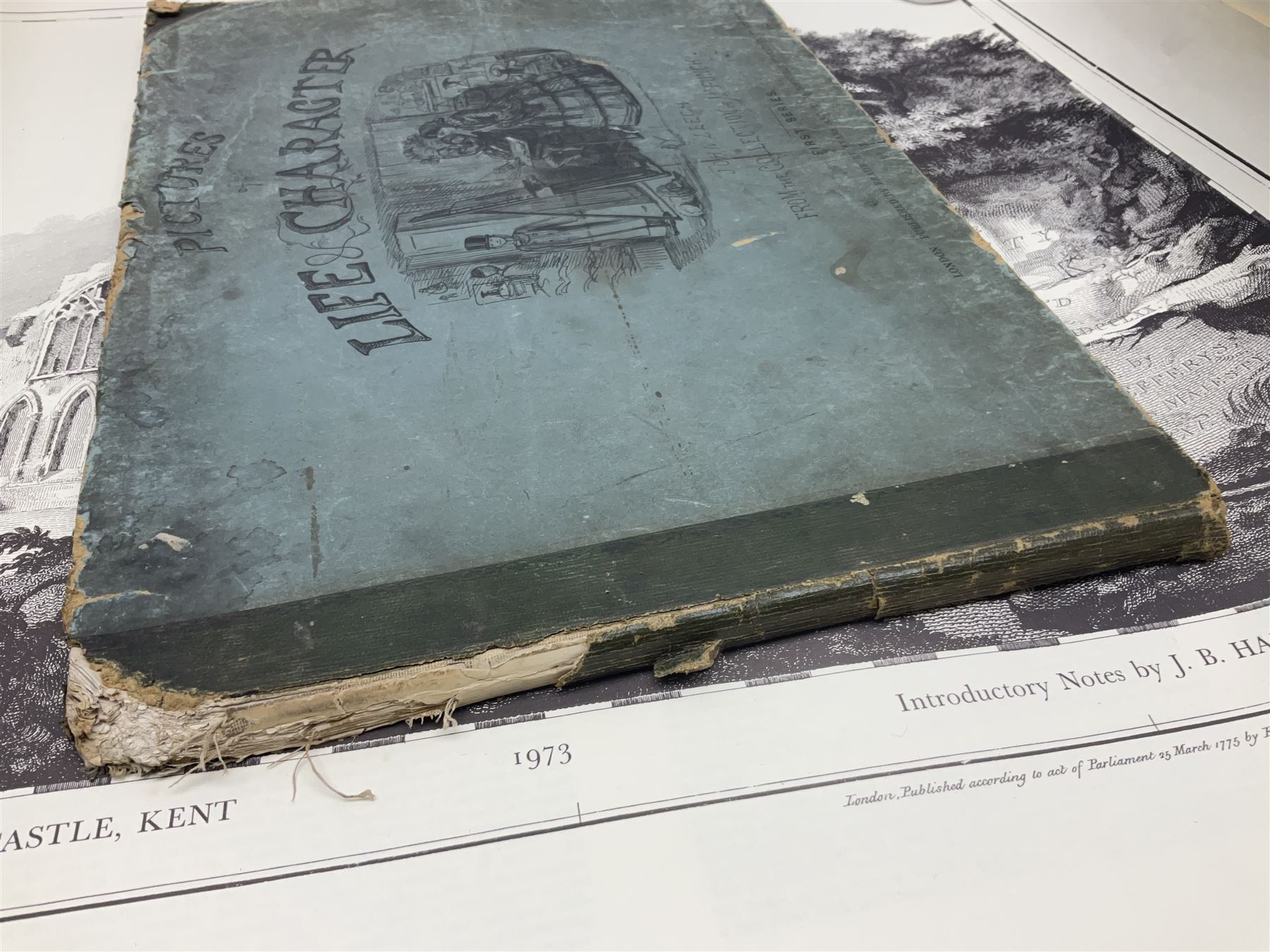 John Leech, pictures of Life and Character, first series, together with a collection of maps of Yorkshire 