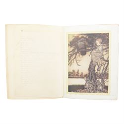 Barrie, J.M; 'Peter Pan in Kensington Gardens', first edition, pub. Hodder & Stoughton, London, with illustrations by Arthur Rackham, in red cloth with gilt vignette and lettering to spine