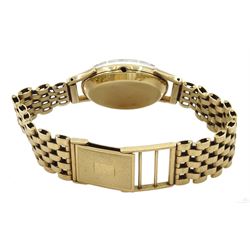 Rolex Precision gentleman's 9ct gold  manual wind wristwatch, cal. 1215, case by Dennison Birmingham 1957, on 9ct gold bracelet Birmingham 1978