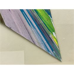 Damien Hirst (British 1965-): Star Spin Painting 2009, acrylic on die-cut wove paper, with artist's inkstamp signature and blindstamp verso, pub. Pinchuk Art Centre, Ukraine, 52.5 x 55.3cm)
