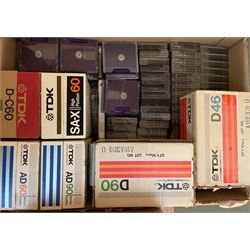 A large collection of Jazz and Classical CD's including Bing Crosby, Duke Ellington, 'The Great Composers' set, together with various cassettes and minidisc's in four boxes 