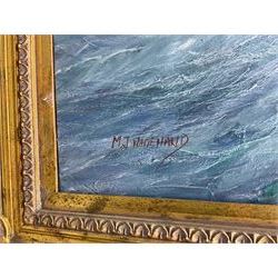 Michael J Whitehand (British 1941-): The Wool Clipper 'Red Jacket', oil on canvas signed, titled verso 101cm x 75cm 
Notes: 'Red Jacket' was one of the largest and fastest clippers ever built, and one of the first ships of the White Star Line, launched in 1853.