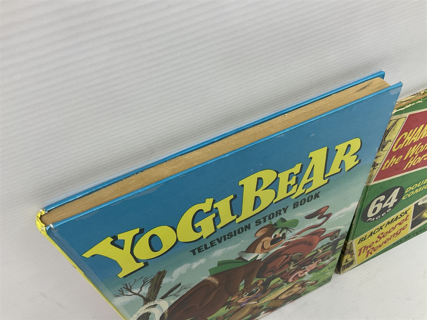Yogi Bear Annual 1958 and Champion the Wonder Horse comic book circa 1950's