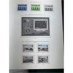 Great British and World stamps, including Paraguay, Iran, Peru, Poland, Portugal, Westminster 'The King George VI 1946 Victory' and 'The 1966 Crown Agents Churchill' stamp collections each in ring binder folder, other commemorative stamps etc, housed in various stockbooks, albums and loose, in one box