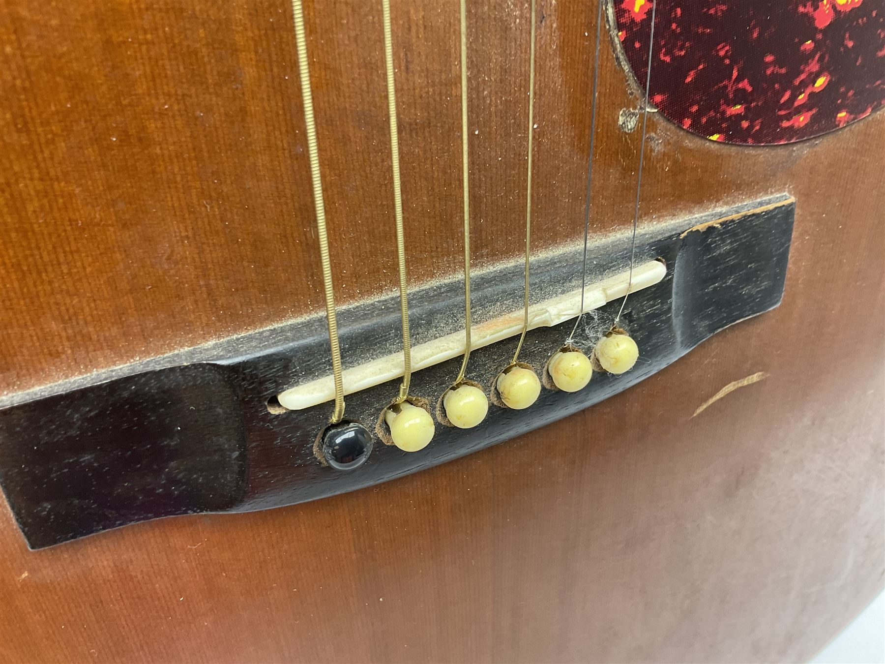 Tanglewood semi-acoustic guitar with Fishman preamp, mahogany back and solid cedar top L103cm; and a Rockbag electric guitar soft carrying case (2)