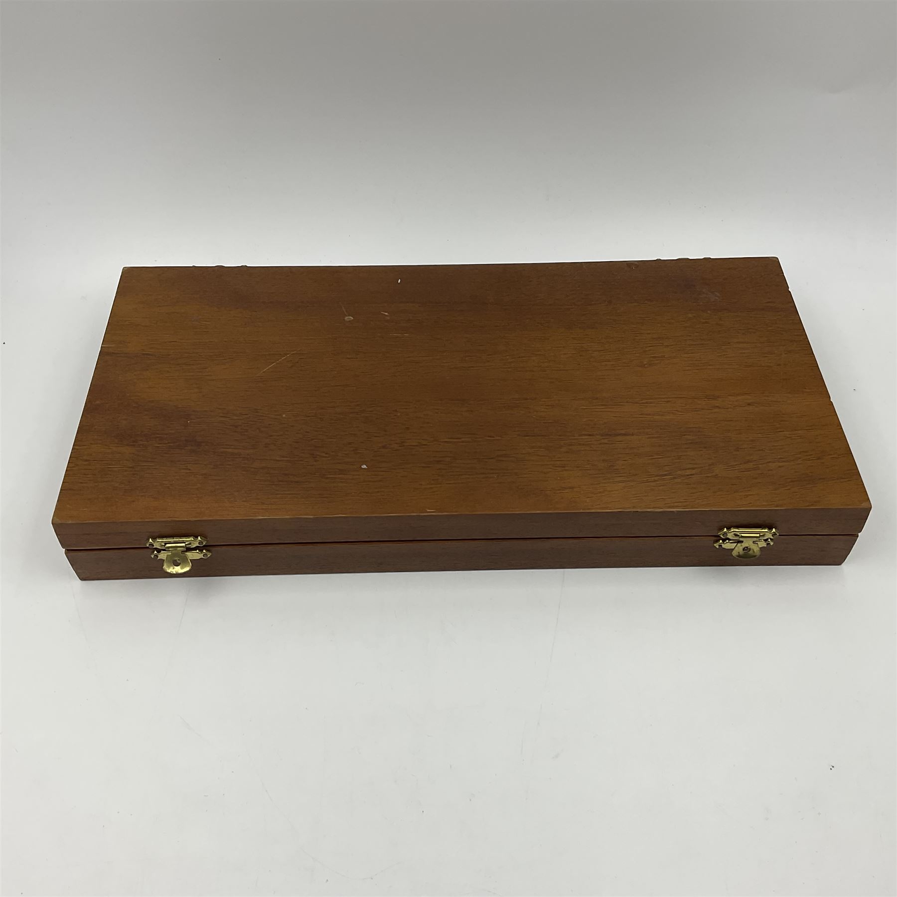 Danbury Mint sterling silver hallmarked stamp ingot set of twenty-five, housed in a fitted wooden case
