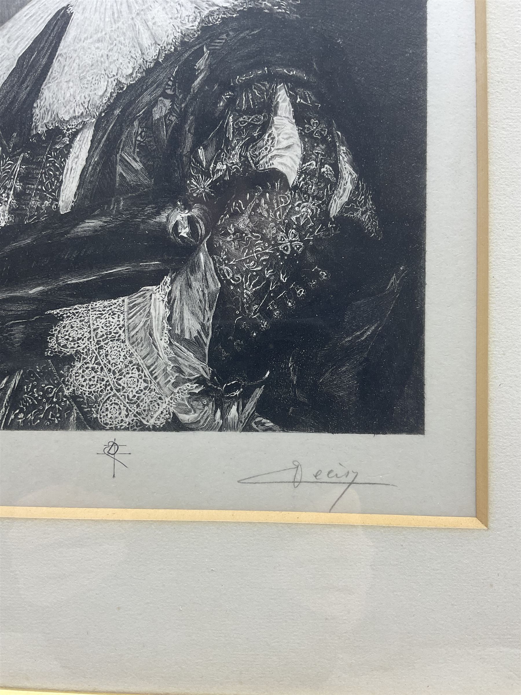 Eugène Decisy (French, 1866-1936) after Frans Hals (Dutch 1581/85-1666): The Laughing Cavalier, etching signed in pencil 29.5cm x 23.5cm