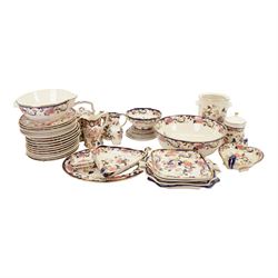 Collection of Mason Mandalay pattern ceramics, to include teapot, jugs, serving bowl, plates etc  