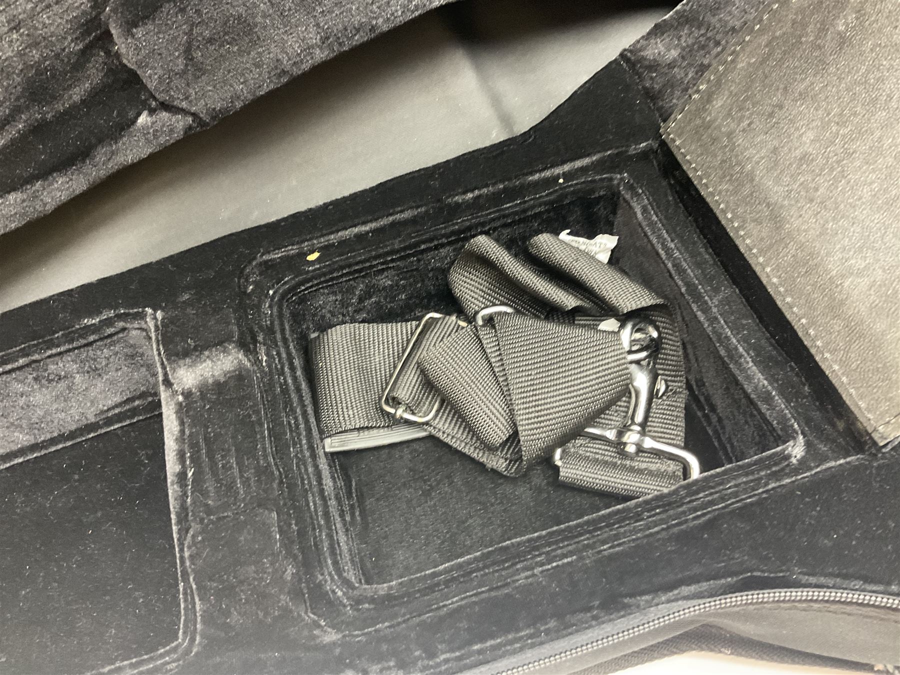 Spanish Gitano Manuel Rodriguez EMC1 Maccaferri acoustic guitar, c2000, the cedar top with D-hole, L98cm overall; in lightweight hard carrying case.