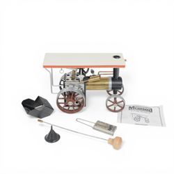 Mamod Steam Tractor TE1A, in Brown/Gold colourway, boxed
