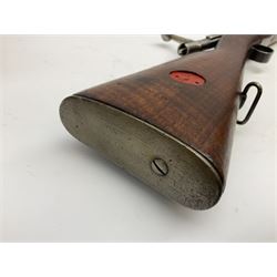 Early 20c Swedish 6.5mm bolt-action service rifle inscribed Carl Gustafs Stads Gevarsfaktori 1904; with 74cm barrel and original Model 1896 knife bayonet with scabbard No.149918 L149cm overall. Deactivated to early specification so requires re-deactivation to modern standards SECTION 1 RFD ONLY