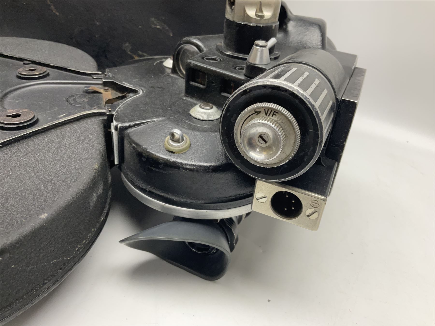 Arriflex 16 camera body, serial no. 11250, three 400ft magazines, cased filter set, 'Angenieux-Zoom Type 4x17.5B F.17.5-70mm' lens, serial no. 1199886 cases and other Addiflex equipment in hard case 