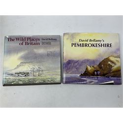 Eight books by David Bellamy on watercolour painting; and two bound volumes of Pennine Magazine 1981-84 (10)