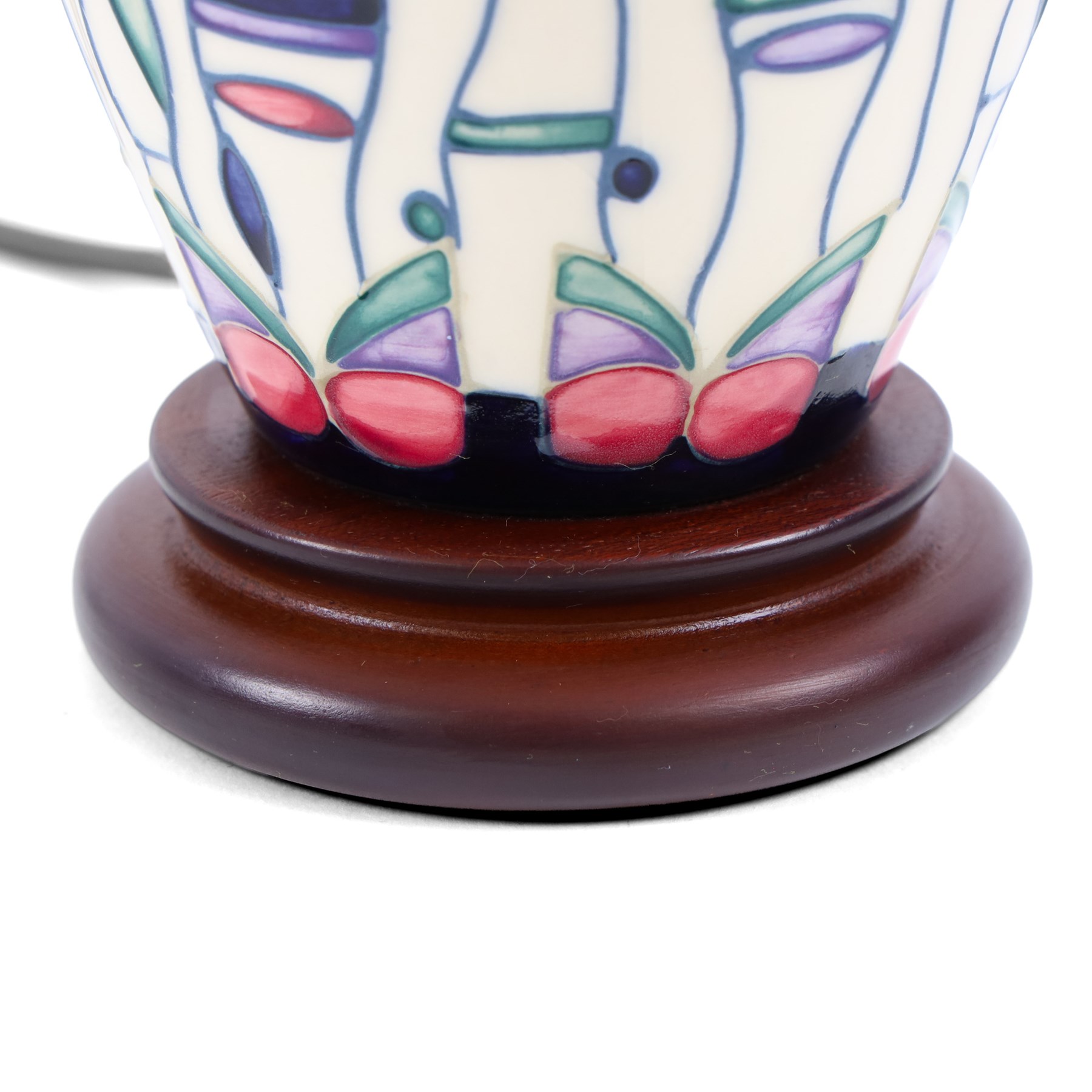 Moorcroft Tribute To Charles Rennie Mackintosh lamp , H42cm