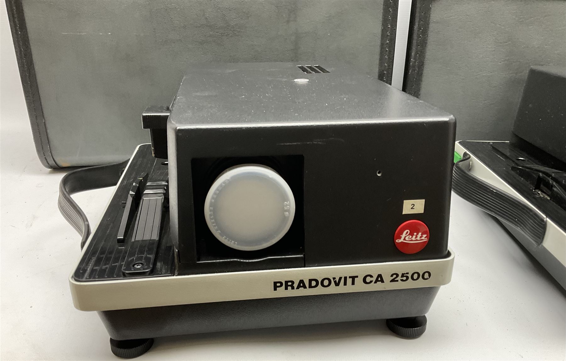Two cased Leitz Pradovit CA 2500 Slide Projectors 