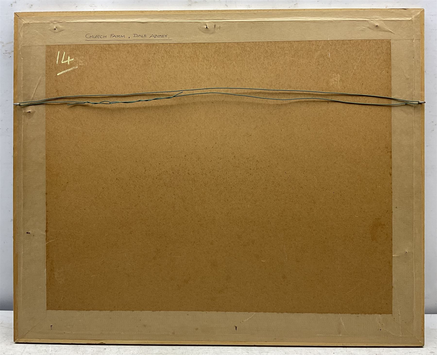 Wilfred Ball (British 1917-2000): 'Church Farm - Dale Abbey' and A Winter Townscape, two watercolours signed, one titled verso 34cm x 50cm (2)