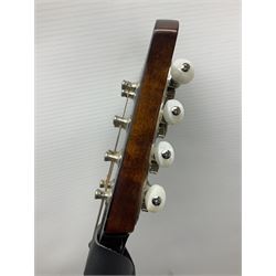 Eastman eight-string mandolin model MD504, serial no.140435406, L66cm; in TGI hard carrying case; together with case of instructional CDs