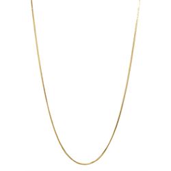  18ct gold foxlink chain necklace, stamped 750