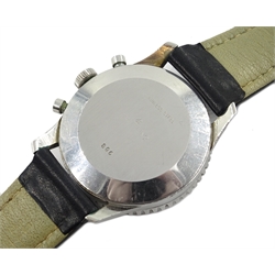  Breitling Navitimer twin jet stainless steel wristwatch model 806 1964 no 102173 Venus 178TJ movement milled edge bezel  