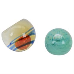 Caithness goblet Landing of Pilgrim Fathers, limited edition 4/12, together with three Caithness paperweights, all with original boxes 