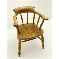20th century beech captains chair