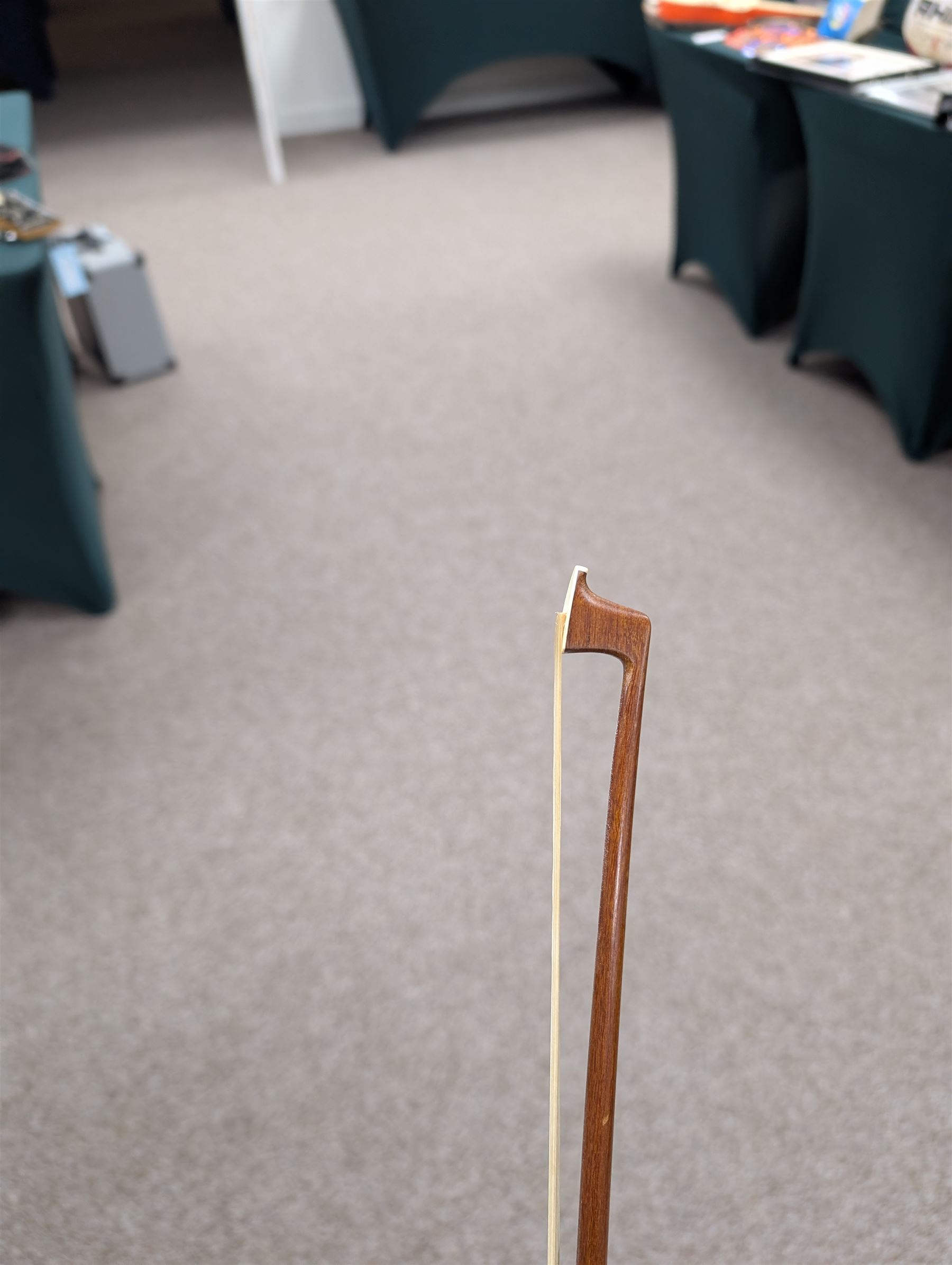 20th century violin, bearing label for Antonius and Hieronymus Amati, with bow stamped G. Werner, contained within fitted case