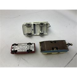 Dinky - twenty-five unboxed and playworn die-cast models including Lady Penelope FAB1, Caravan, Ford Sedan, Triumph TR2, Packard, Austin Somerset, Devon, Healey and Seven Countryman etc (25)