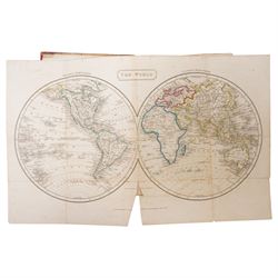 Dr Butler's Atlas of Modern Geography, 1829 original boards and ten leather bound books