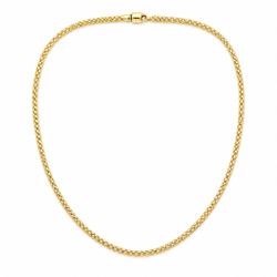 Fope 18ct gold necklace, with lobster clasp, London import mark 1997