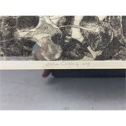 John Copley RBA (British 1875-1950): Bay of Palma - Mallorca, drypoint etching signed in pencil 25cm x 30cm