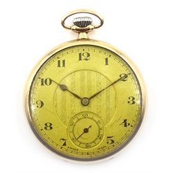  Mid 20th century 9ct gold Swiss made pocket watch  