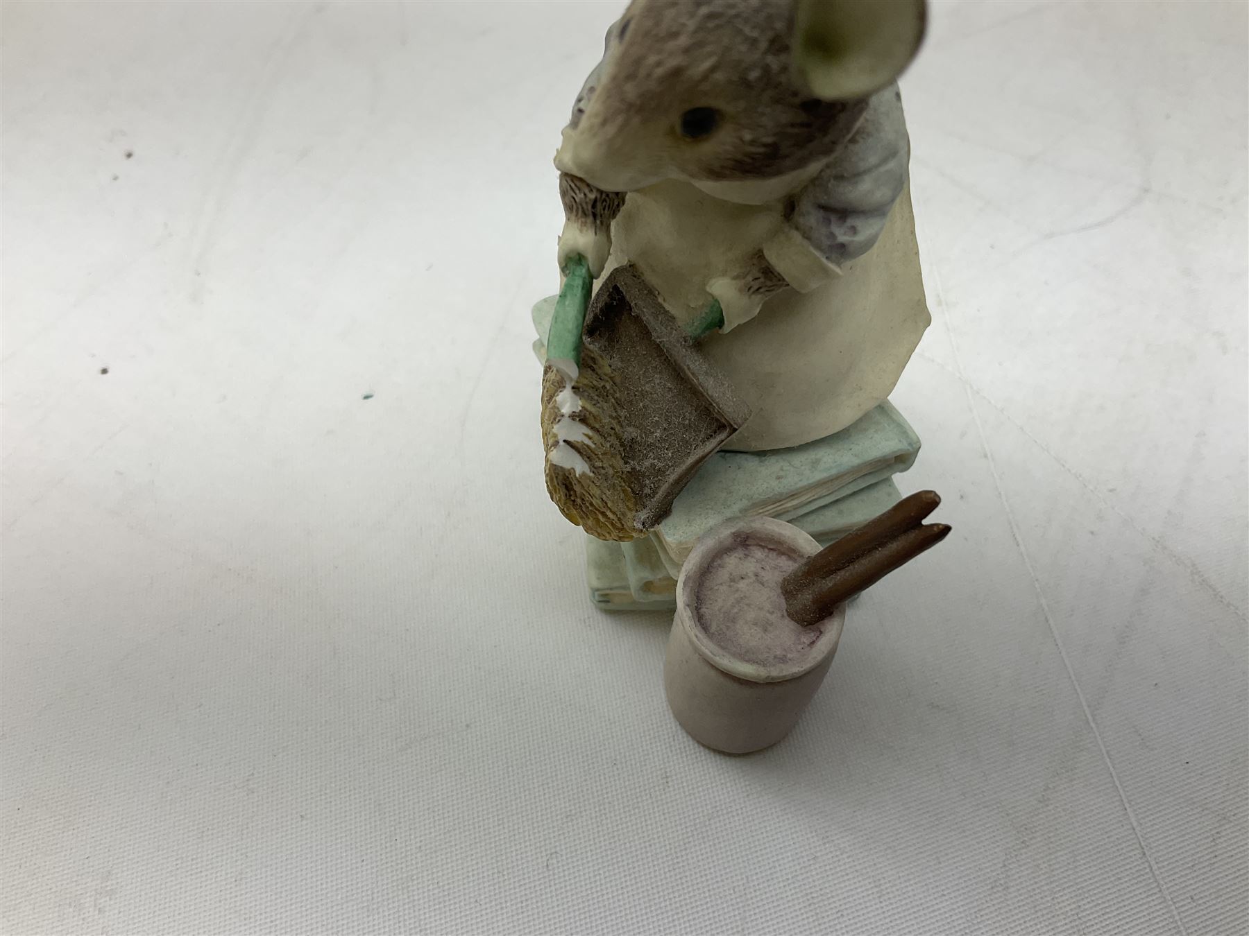 Frederick Warne & Co The World of Beatrix Potter figures to include Peter Rabbit in Mr Mcgregor's Garden, Peters Hiding place, Mrs Tiggy Winks, The Tale of Jonny Town-Mouse, etc, many with original boxes 