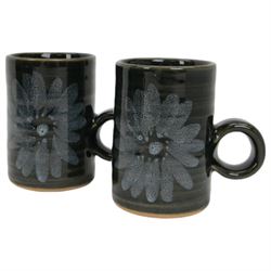 Michael C. & Elizabeth Skipworth for Lotus Pottery, Old Stoke Farm, Stoke Gabriel stoneware coffee service for six 