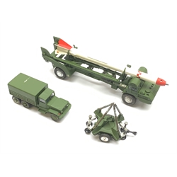 Corgi - Major Gift Set No.9, 'Corporal' Missile, Erector Vehicle, Launcher and Tow Truck, boxed with internal packaging and paperwork, near mint condition with some paint loss to roof of tow truck
