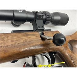 SECTION 1 FIREARMS CERTIFICATE REQUIRED - LEFT HANDED J.G. Anschutz .22 long round bolt action rifle, the 36cm (14