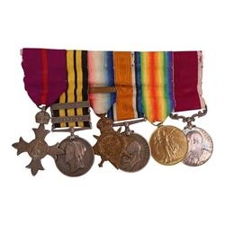 Queen Elizabeth II General Service Medal, with Northern Ireland clasp and LSGC Regular Army medal, awarded to R.J Hayes R. Anglian, together with four WWII medals, War medal, Defence medal, 1939-45 star and Africa star   