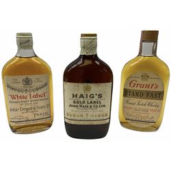 John Dewar & Sons White Label blended Scotch whisky, Grant's Stand Fast blended Scotch whisky and Haig's Gold Label blended Scotch whisky, various contents and proofs (3)