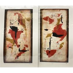 Renzo Galassi (Italian contemporary): 'Inys' and 'Zohan', pair screenprints signed titled and numbered 6/30 and 11/30, respectively, 64cm x 33cm (2) (unframed)