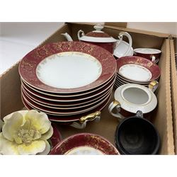 Quantity of ceramics to include Portmeirion, Coalport, Mason's ironstone, Special China tea and dinner wares, etc in four boxes