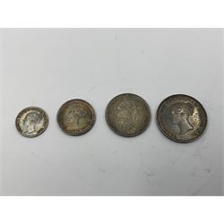 Queen Victoria 1887 maundy coin set