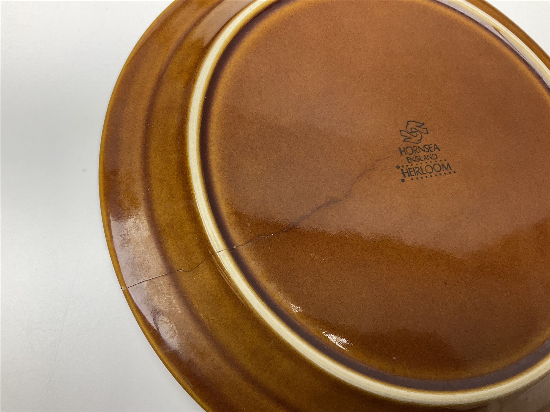Hornsea Heirloom pattern coffee service for six, comprising of coffee pot, covered sucrier, milk jug, hot water jug, dessert plates, side plates, dinner plates, jug, salt and pepper shakers and serving platter 