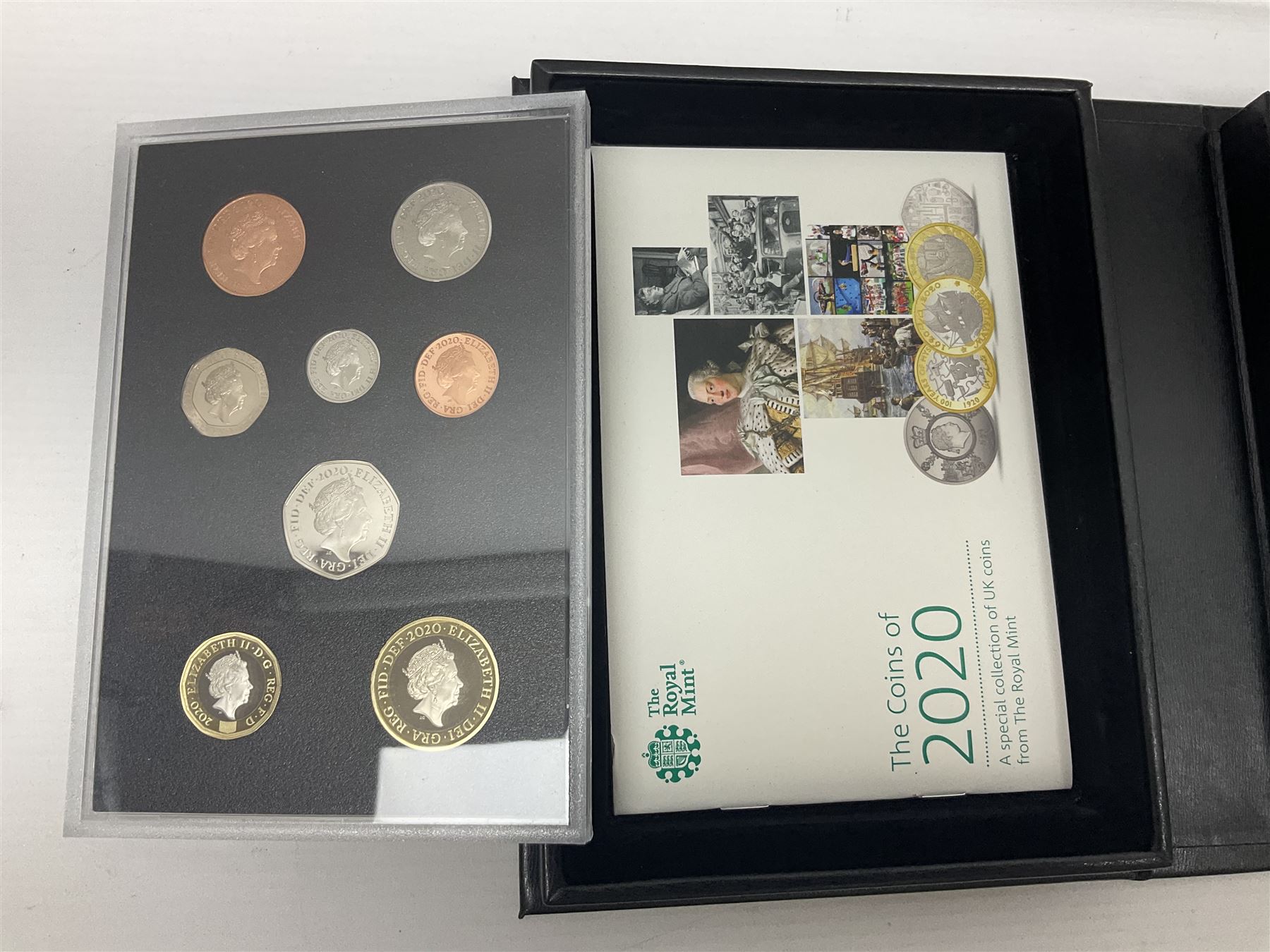 The Royal Mint United Kingdom 2020 proof coin set collector edition, cased with certificate