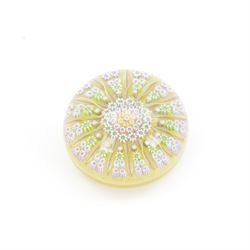 Six millefiori paperweights, including Perthshire paperweight of balubas form the millefiori canes in the form of a flower