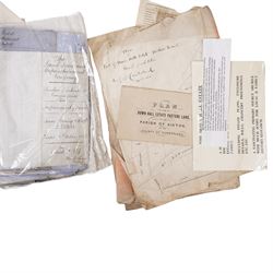 The Down Hall Estate, Aikton, Cumberland 1800-1880s - A substantial archive of letters and documents relating to the estate and the Hodgson family who farmed the estate from the early 19th century.  Includes title deeds, abstracts of title, estate plans etc