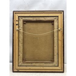 Anna Katrina Zinkeisen (Scottish 1901-1976): 'Black and Red' - Edward VII and Lillie Langtry, oil on canvas unsigned, titled and indistinctly inscribed verso 50cm x 39cm 